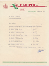 Brief Veendam 1959 - Handelskwekerij