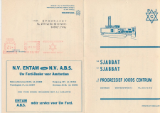 Drukwerk Amsterdam 1969 - Liberaal Joodse Gemeente - Weekagenda