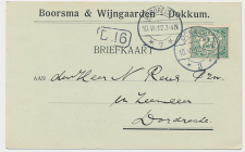 Firma briefkaart Dokkum 1912 - Boorsma en Wijngaarden