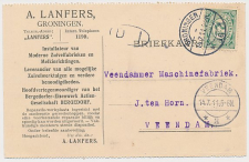Firma briefkaart Groningen 1911 - Installateur Zuivelfabriek