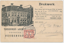 Firma briefkaart Heerenveen 1914 - Grossier 
