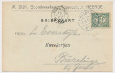 Firma briefkaart Heerde 1915 - Rozencultuur - Boomkwekerij