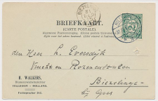 Firma briefkaart Hillegom 1915 - Bloembollen
