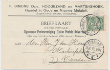 Firma briefkaart Hoogezand 1910 - Metaalhandel