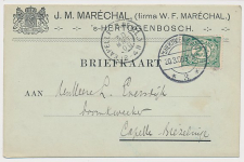 Firma briefkaart s Hertogenbosch 1909 - J.M. Marechal