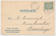 Firma briefkaart Hillegom 1914 - Bloembollen