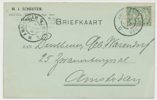 Firma briefkaart Amsterdam 1905 - Hotel Bellevue