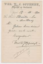 Firma briefkaart IJlst 1900 - Zagerij - Houthandel
