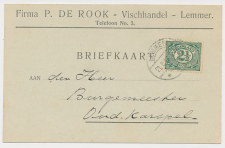Firma briefkaart Lemmer 1916 - Vishandel