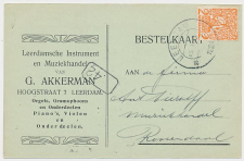 Firma briefkaart Leerdam 1924 - Instrument en Muziekhandel