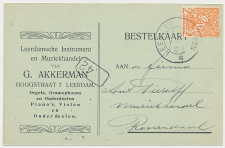 Firma briefkaart Leerdam 1924 - Instrument en Muziekhandel