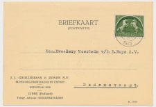 Firma briefkaart Lisse 1945 - Bloembollenkwekerij