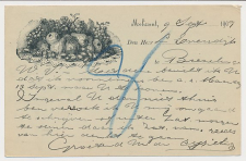 Firma briefkaart Melissant 1909 - Boom- Fruitkwekerij
