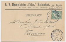 Firma briefkaart Martenshoek 1911 - Machinefabriek