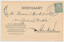 Firma briefkaart Millingen 1910 - Scheepsbouwmeester