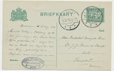 Briefkaart Makkum 1909 - Arts