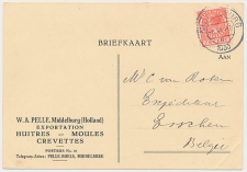Firma briefkaart Middelburg 1933 - Oesters - Mosselen - Garnalen