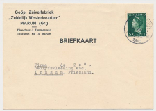 Firma briefkaart Marum 1940 - Zuivelfabriek