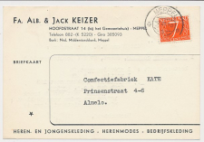 Firma briefkaart Meppel 1954 - Kleding
