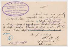 Briefkaart Niehoofsterdiep 1886 - Groenten - Bloemen - Bomen