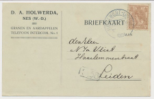 Firma briefkaart Nes West Dongeradeel 1924 - Granen- Aardappelen