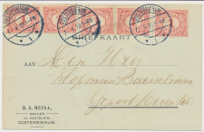 Firma briefkaart Oosterbierum 1920 - Bakker - Kastelein