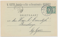 Firma briefkaart Oegstgeest 1910 - Rietdekker - Stroomattenmaker