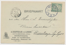 Firma briefkaart Oud Beijerland 1912 - Boomkweekers