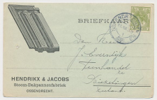 Firma briefkaart Ossendrecht 1918 - Dakpannen