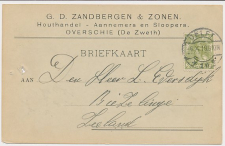 Firma briefkaart Overschie 1919 - Houthandel - Aannemer - Sloper