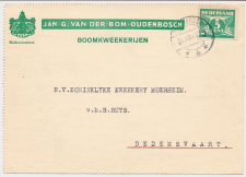 Firma briefkaart Oudenbosch 1941 - Boomkweker