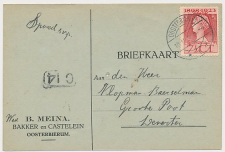 Firma briefkaart Oosterbierum 1924 - Bakker - Kastelein
