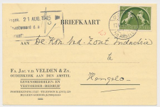 Firma briefkaart Ouderkerk a.d. Amstel1945 - Levensmiddelen 