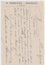 Firma briefkaart Ruurloo 1896 - Architect