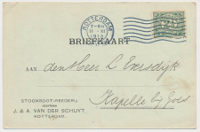 Firma briefkaart Rotterdam 1913 - Stoomboot Reederij