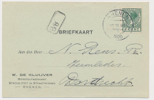 Firma briefkaart Rhenen 1926 - Borstelfabrikant