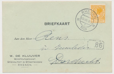 Firma briefkaart Rhenen 1926 - Borstelfabrikant