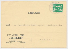 Firma briefkaart Rhenen 1941 - Chemische Fabriek Rhenus
