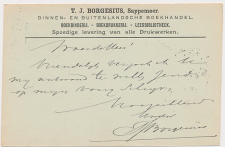 Firma briefkaart Sappemeer 1901 - Boekhandel - Drukkerij