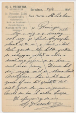 Firma briefkaart Surhuizum 1910 - Veevoeder - Zaden etc.