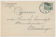Firma briefkaart Sappemeer 1909 - Boomkweker