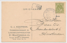 Firma briefkaart St. Maartensdijk 1919 - Landbouwproducten      