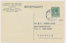 Firma briefkaart Sas van Gent 1935 - Expediteur - Sleepdienst