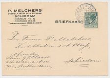 Firma briefkaart Schiedam 1930 - Distillateur