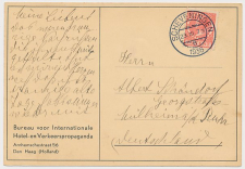 Briefkaart Scheveningen 1936 - Hotel en Verkeerspropaganda