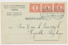 Firma briefkaart Tilburg 1918 - Steenkolenhandel - Briketten