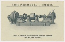 Firma briefkaart Utrecht 1913 - Centrifugaalpomp