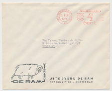Firma envelop Amsterdam 1959 - Uitgeverij De Ram