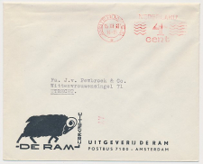 Firma envelop Amsterdam 1958 - Uitgeverij De Ram