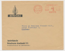 Firma envelop Amsterdam 1959 - BeneGas - Metaalwaren
